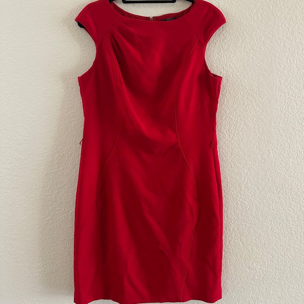 The Limited Red Sleeveless Sheath Dress